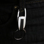 Single Ring Metal Leather Key Chain Metal Car Key Ring Multi-functional Tool Key Holder Key Chains Rings Holder For Car Key Rings, Single Ring