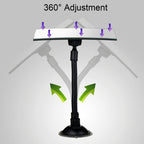 360 Degree Car Adjustable Interior Windshield Rectangular Blind Spot Mirror with Suck Cup Holder, XL-1013