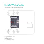 Universal 6 Way Fuse Box Block Fuse Holder Box Car Vehicle Circuit Automotive Blade Tool 6 Way Fuse Block, DC 10V-32V, 6 Way Fuse Box