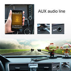 3.5mm Male to USB 2.0 Female Audio Converter Retractable Coiled Cable for Car MP3 Speaker U Disk, Length: 1m, 1pcs