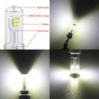 2 PCS  9006 40W 800 LM 6000K 8 CREE LEDs Car Fog Lights, DC 12V, 9006
