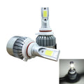 2 PCS C9 9006 18W 1800LM 6000K Waterproof IP68 Car Auto LED Headlight with 2 COB LED Lamps, DC 9-36V, 9006