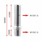 20 PCS 5.8cm Universal Car Modification Extended Wheels Stud Conversion M12x1.5 to M12x1.5 Screw Adapter LN032 LN033 LN044, 5.8cm M12x1.5 to M12x1.5