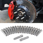 20 PCS 5.8cm Universal Car Modification Extended Wheels Stud Conversion M12x1.25 to M12x1.5 Screw Adapter LN032 LN033 LN044, 5.8cm M12x1.25 to M12x1.5