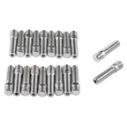 20 PCS 5.8cm Universal Car Modification Extended Wheels Stud Conversion M12x1.25 to M12x1.5 Screw Adapter LN032 LN033 LN044, 5.8cm M12x1.25 to M12x1.5