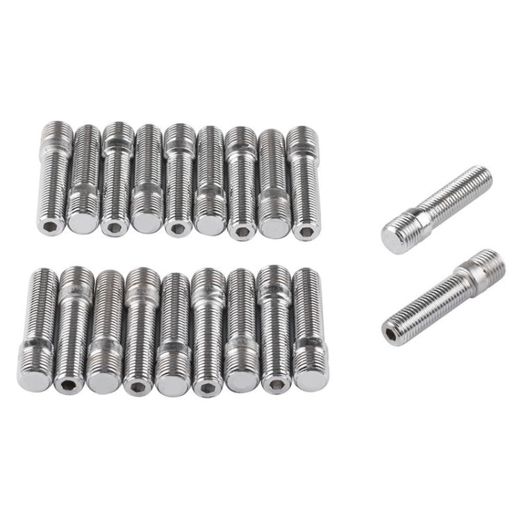 20 PCS 5.8cm Universal Car Modification Extended Wheels Stud Conversion M12x1.25 to M12x1.5 Screw Adapter LN032 LN033 LN044, 5.8cm M12x1.25 to M12x1.5