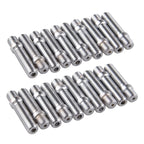 20 PCS 5.8cm Universal Car Modification Extended Wheels Stud Conversion M14x1.5 to M12x1.5 Screw Adapter LN032 LN033 LN044, 5.8cm M14x1.5 to M12x1.5