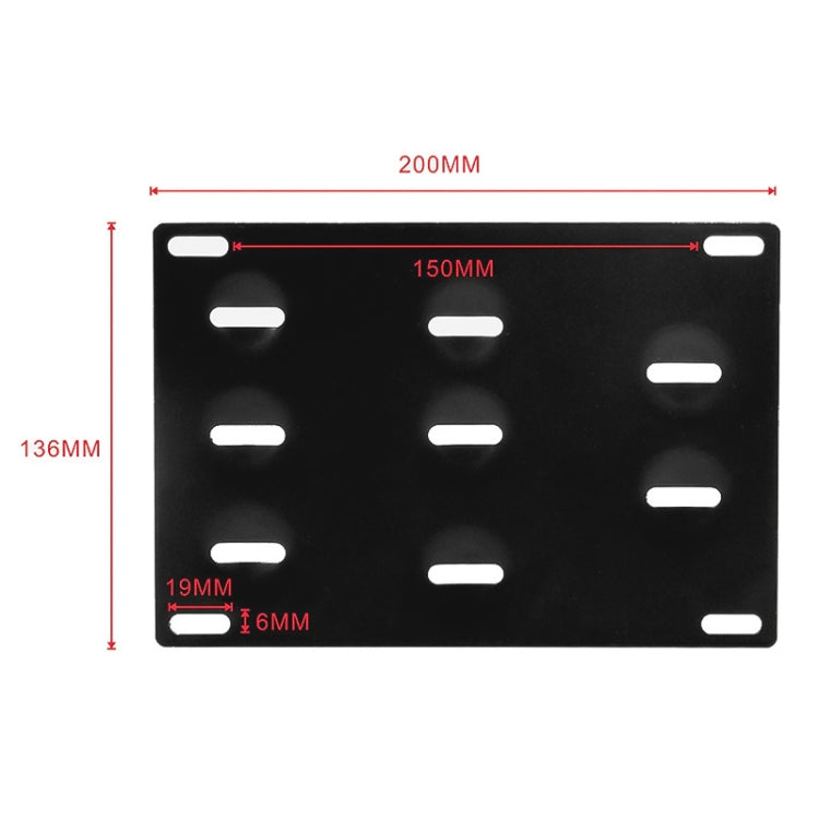 Car Front Bumper Tow Hook License Plate Mounting Bracket Holder for Honda Fit 2008, For Honda Fit 2008