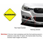 Car Front Bumper Tow Hook License Plate Mounting Bracket Holder for Honda Fit 2008, For Honda Fit 2008