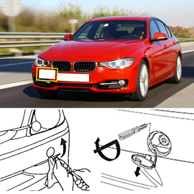Car Front Bumper Tow Hook License Plate Mounting Bracket Holder for Honda Fit 2008, For Honda Fit 2008