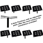 Car Front Bumper Tow Hook License Plate Mounting Bracket Holder for Mitsubishi Lancer-ex, For Mitsubishi Lancer-ex