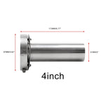 4 inch Universal Car 304 Stainless Steel Exhaust Pipe Muffler Adjustable Tail Muffler Tip , 4 inch Adjustable