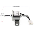 DC12V Car 90L/H In-Line Injection Fuel Pump External Electric Fuel Pump Flow 129612-52100 for Yanmar 4TNV88 Hitachi Mini Excavator, Car 90L/H In-Line Injection Fuel Pump
