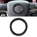 Car Steering Wheel Carbon Fiber Decorative Sticker for Jeep Grand Cherokee 2011-2018, Steering Wheel