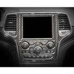Car Central Control Navigation Carbon Fiber Decorative Sticker for Jeep Grand Cherokee 2011-2017, Central Control Navigation