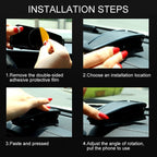 B-15 Stone Pattern Car Mount Phone Holder for 4-6.5 inch Phones, B-15