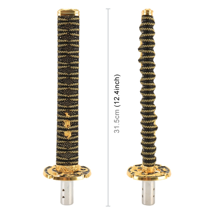 Universal Samurai Shape Manual or Automatic Gear Shift Knob, Length: 31.5cm