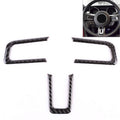 3 PCS Car Steering Wheel Button Decorative Sticker for Ford Mustang 2015-2020, Steering Wheel Button