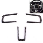 3 PCS Car Steering Wheel Button Decorative Sticker for Ford Mustang 2015-2020, Steering Wheel Button