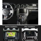 2 PCS Car Central Display Panel Decorative Sticker for Ford Mustang 2015-2020, Central Display Panel