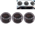 9 PCS Central Air Vents Cover Decorative Sticker Air Outlet Trim Ring for Ford Mustang 2015-2020, Central Air Vents