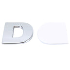 Car Vehicle Badge Emblem 3D English Letter Self-adhesive Sticker Decal, Size: 4.5*4.5*0.5cm, D, O, E, P, F, Q, G, R, H, S, I, T, A, J, U, Y, K, V, Z, L, W, B, M, X, C, N