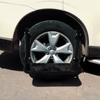 Portable Folding Car Stairs Tyre Mount Steps Ladder for Pickup Trucks, Truck, SUV, Tyre Mount