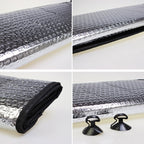 Silver Aluminum Foil Sun Shade Car Windshield Visor Cover Block Front Window Sunshade UV Protect, Size: 130 x 60cm, 130 x 60cm