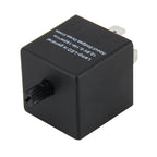 CF13 JL-02 Flasher for LED Auto Car-styling 3-Pin LED Turn Signal Adjustable Frequency Car Flasher Relay Fix Hyper Flash General Lamp-LED Light Relay for Japanese Car, Adjustable Frequency