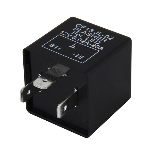 CF13 JL-02 Flasher for LED Auto Car-styling 3-Pin LED Turn Signal Car Flasher Relay Fix Hyper Flash General Lamp-LED Light Relay for Japanese Car, Not Adjustable Frequency