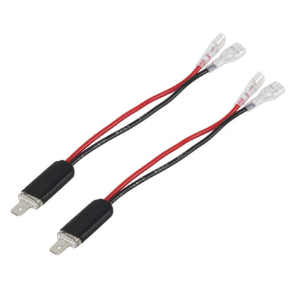 2 PCS Universal H1 Conversion Bulb Harness Wire Plugs Power Wire Adapter Connectors, H1 Wire 1