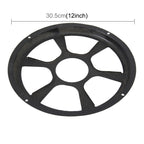 12 inch Universal Car Horn Cover Black Round Horn Cover Horn Round Cover, Size: 12 inch