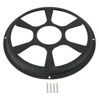 12 inch Universal Car Horn Cover Black Round Horn Cover Horn Round Cover, Size: 12 inch