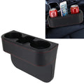 Car Seat Crevice Storage Box Cup Drink Holder Auto Pocket Stowing Tidying for Phone Pad Card Coin Case Car Accessories, Black, Grey, Khaki, Brown