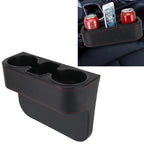 Car Seat Crevice Storage Box Cup Drink Holder Auto Pocket Stowing Tidying for Phone Pad Card Coin Case Car Accessories, Black, Grey, Khaki, Brown