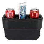 Car Seat Crevice Storage Box Cup Drink Holder Auto Pocket Stowing Tidying for Phone Pad Card Coin Case Car Accessories, Black, Grey, Khaki, Brown