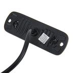 DC 12V-24V 2W 4LEDs SMD-2835 Lamps 17 Flash Patterns 3 Lines Car Flash Lamp Waterproof Car Truck Emergency Strobe Flash Warning Light, Cable Length: 90cm, 4LEDs