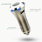 A8 3 in 1 Bluetooth Earphone & Safety Hammer & Car Charger, Support Hands-free Call & USB Quick Charger Function, A8
