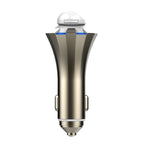 A8 3 in 1 Bluetooth Earphone & Safety Hammer & Car Charger, Support Hands-free Call & USB Quick Charger Function, A8