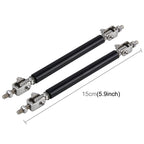 2 PCS Car Modification Large Surrounded By The Rod Telescopic Lever Front and Rear Bars Fixed Front Lip Back Shovel Adjustable Small Rod, Length: 15cm, Length: 15cm