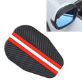 1 Pair Drill Pattern Pure Black Universal Car Rearview Mirror Rain Blades Car Back Mirror Eyebrow Rain Cover, Pure Black