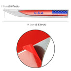 2 PCS USA Flag Pattern Car-Styling Sticker Random Decorative Sticker, USA Flag
