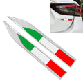 2 PCS Italian Flag Pattern Car-Styling Sticker Random Decorative Sticker, Italian Flag (2 PCS )