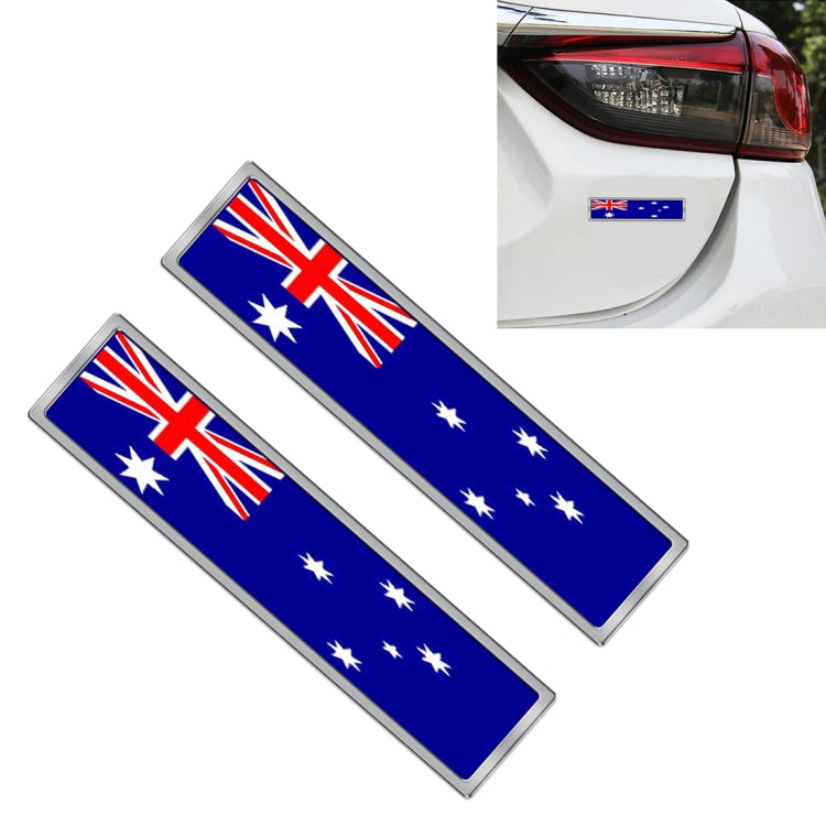 2 PCS Australian Flag Pattern Rectangle Car-Styling Sticker Random Decorative Sticker, Australian Flag (Rectangle)