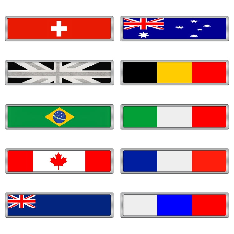 2 PCS Australian Flag Pattern Rectangle Car-Styling Sticker Random Decorative Sticker, Australian Flag (Rectangle)