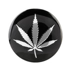 4 PCS Car-Styling Silver Leaves Pattern Metal Wheel Hub Decorative Sticker, Diameter: 5.8cm, Silver Leaves
