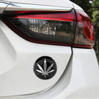 4 PCS Car-Styling Silver Leaves Pattern Metal Wheel Hub Decorative Sticker, Diameter: 5.8cm, Silver Leaves