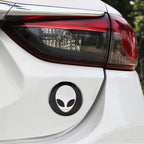 4 PCS Car-Styling Alien Pattern Metal Wheel Hub Decorative Sticker, Diameter: 5.8cm, Alien Pattern