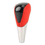 Universal High Carbon Fiber Texture Leather Hole Pattern Car Gear Shift Knob Modified Shifter Lever Knob, CMS3610A, CMS3610B, CMS3610C, CMS3610D