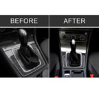 Car Carbon Fiber Gear Position Panel Frame Decorative Sticker for Volkswagen Golf 7 2018-, without Hole and Start and Stop, Left Drive, Gear Position
